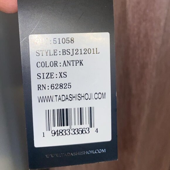 TADASHI SHOJI Constance Pleated Gown in Stretch-lamé - Picture 3 of 9